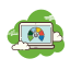 Icono rendimiento roles y servicios